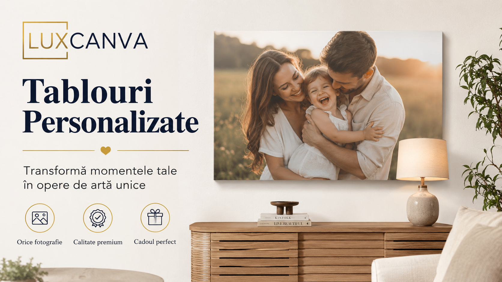 Tablouri personalizate – Transformă fotografiile tale în tablouri canvas unice | LuxCanva
